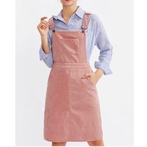 baby pink overall dress